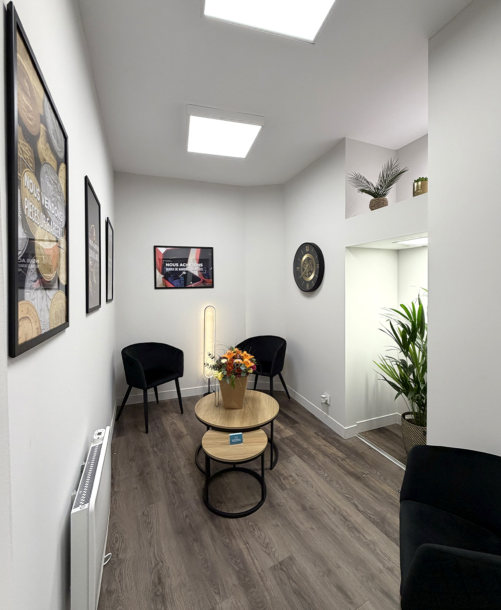 Salle d'attente, agence AD MÉTAUX PRÉCIEUX | Orange